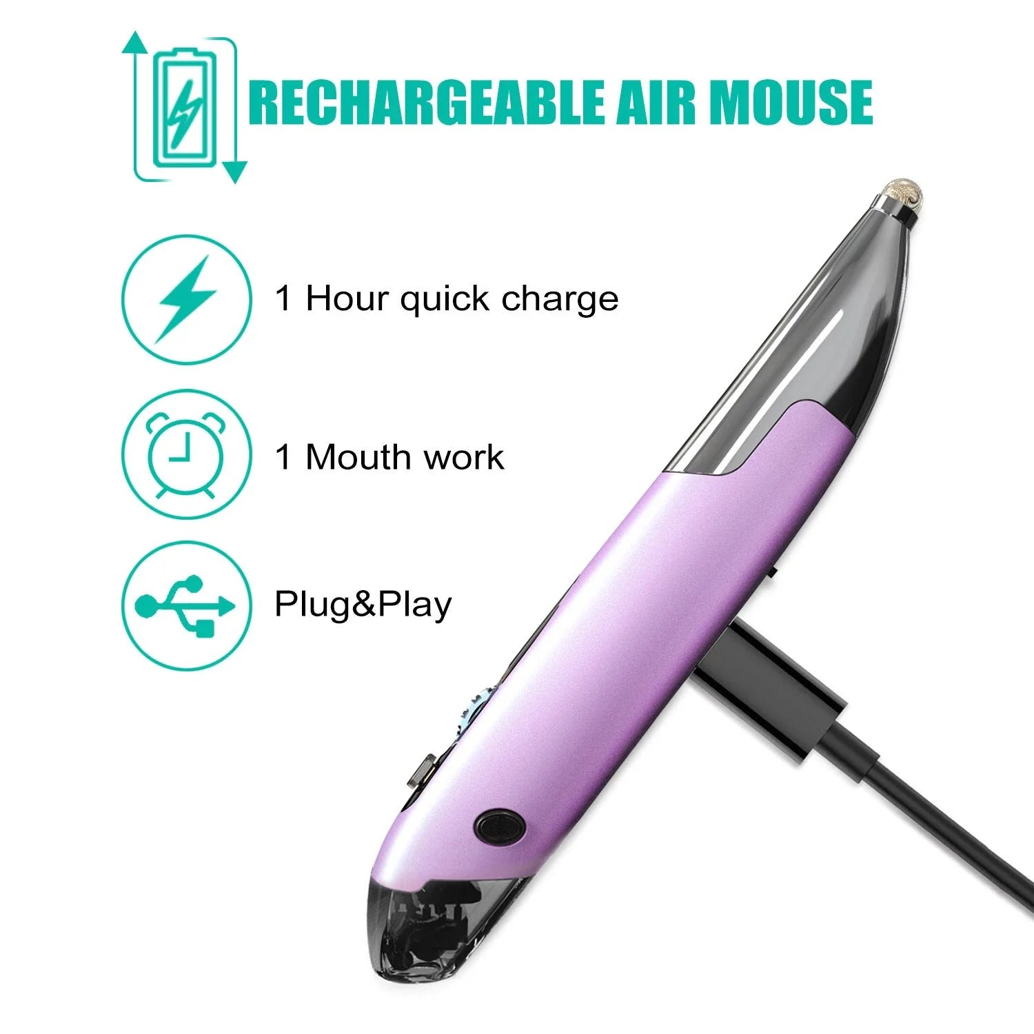 Versatile wireless pen mouse with ergonomic design, adjustable DPI, and plug-and-play connectivity for modern digital devices