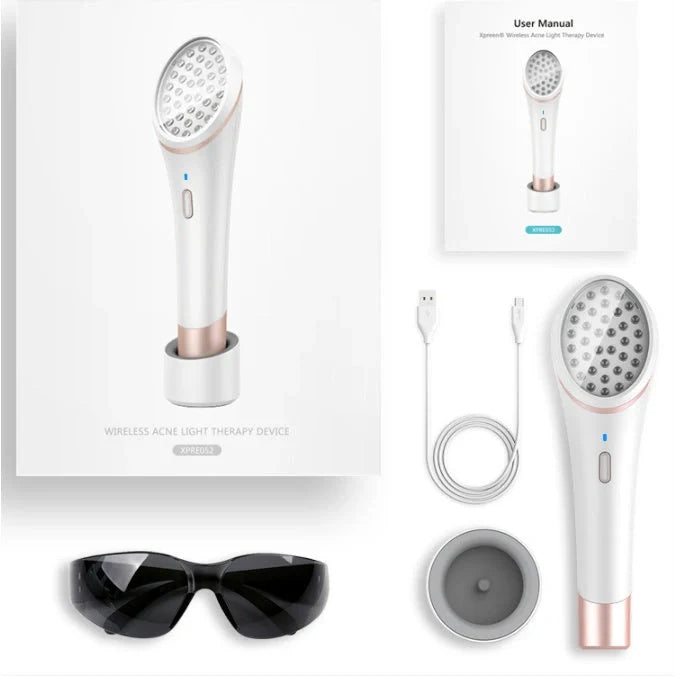Xpreen Wireless Acne Light Therapy Device with blue and red light for clear skin