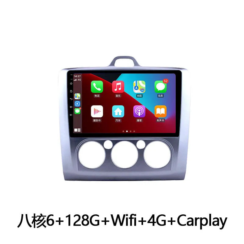 9-inch Android car centre console with navigation for Fox vehicles featuring wireless CarPlay connectivity
