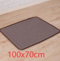 Cooling pet pad for dogs and cats made with heat-resistant fibers for instant cooling relief during summer