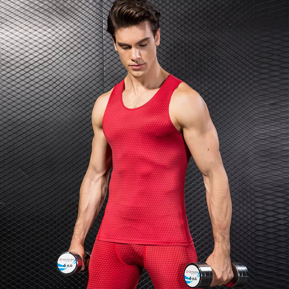 Men's Sports Vest in Polyester Fiber, available in multiple colors and sizes