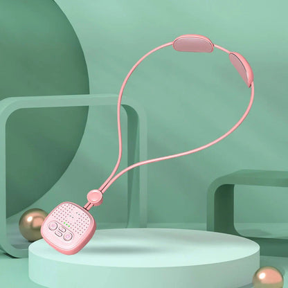 Intelligent Portable Pulse 4D Cordless Neck Massager with Heat Therapy in blue and pink