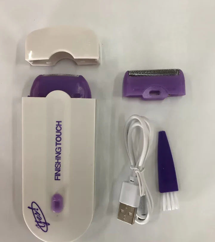 Cordless electric hair remover for smooth, hair-free skin on face, legs, and other areas