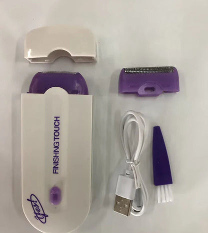 Cordless electric hair remover for smooth, hair-free skin on face, legs, and other areas