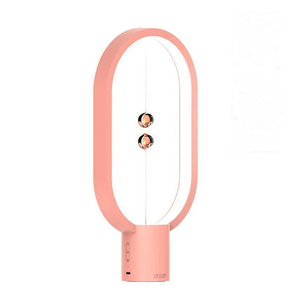 Mini smart magnetic switch USB LED table lamp with floating switch, plastic shade, 55x140x250mm