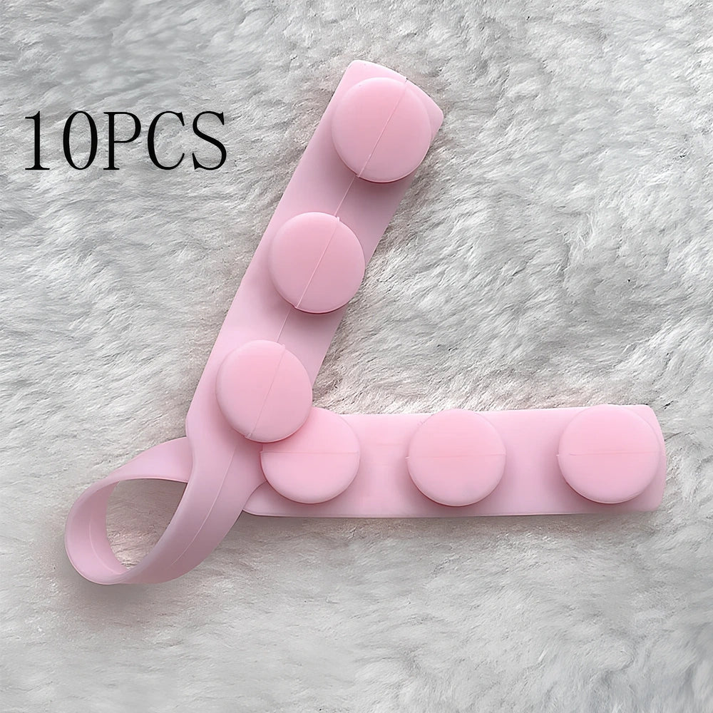 Silicone mask extension strap showing 1.5cm width and colour options including transparent
