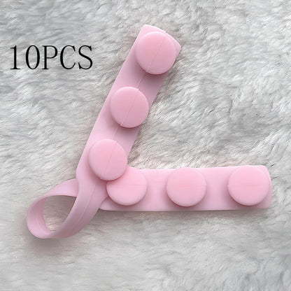 Silicone mask extension strap showing 1.5cm width and colour options including transparent