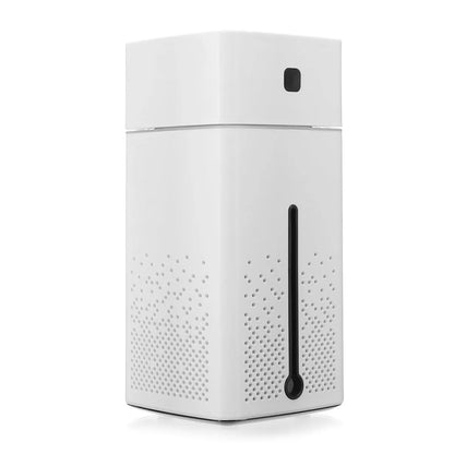 Black and white home office desktop humidifier measuring 103x103x218mm with 1000ml capacity and USB interface