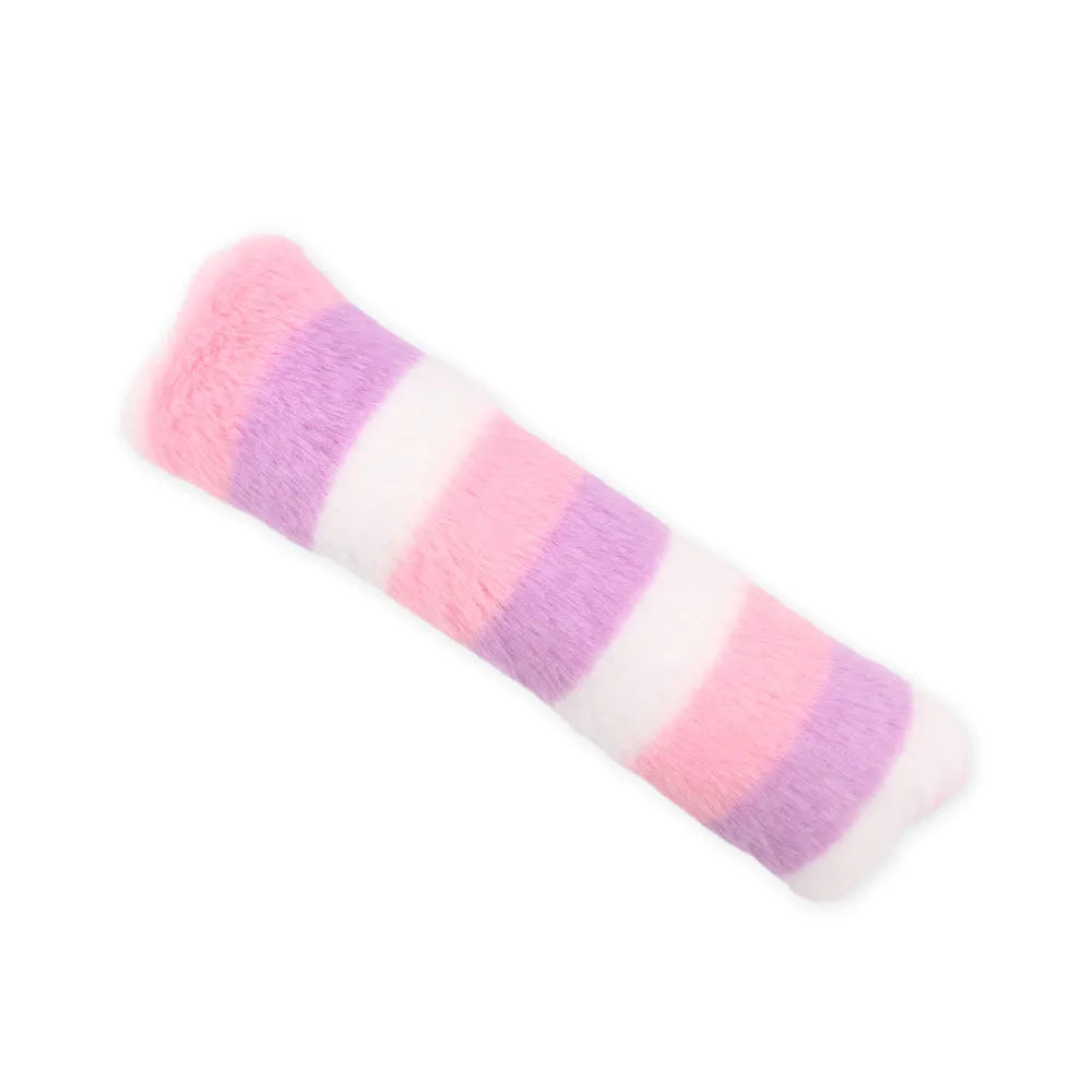Interactive cat toys with crinkle sound and natural catnip in various colours including pink purple and light green