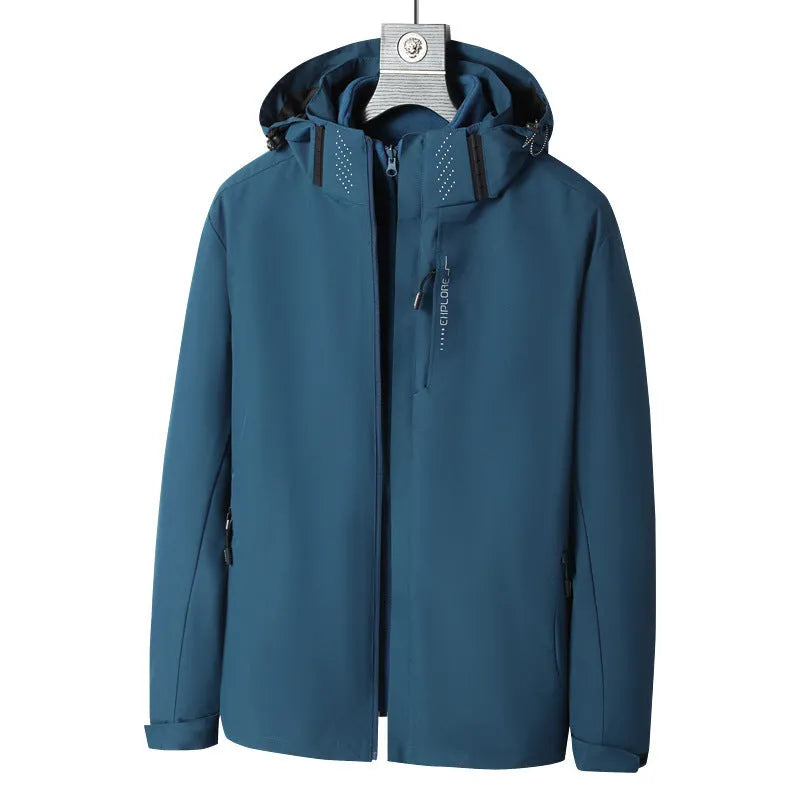Three-in-one removable mountaineering suit in fluorescent colours for outdoor sports