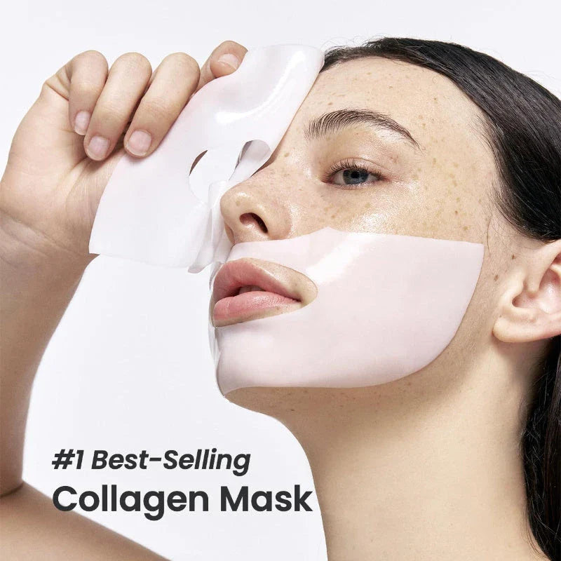 Deep Collagen Overnight Mask - Rejuvenating Facial Sheet Masks with Low-Molecular-Weight Collagen for Firmer, More Radiant Skin