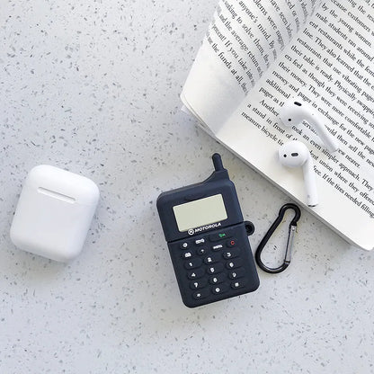 Green silicone protective case with a cartoon animal design for Apple AirPods 1 and 2 generation charging case