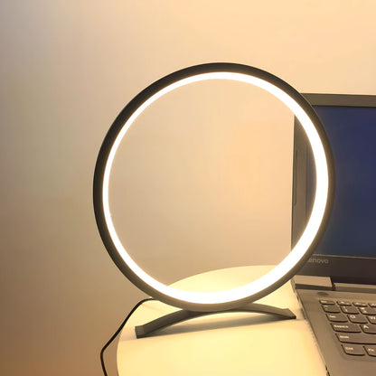Metal study desk lamp 27cm x 17.5cm x 2.5cm with USB power, black or white warm light