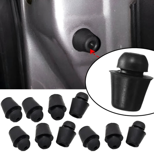 Ten X16 coloured rubber automobile buckle shock absorption clips for vehicle machine covers and trunks