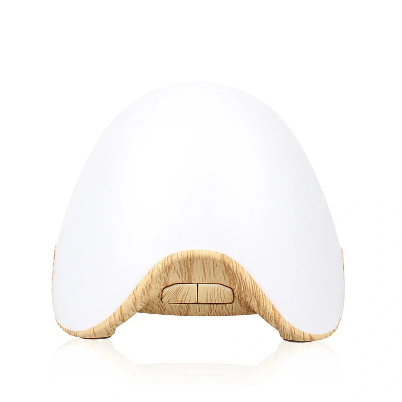 GX-L07 compact humidifier with wood grain finish and LED night light