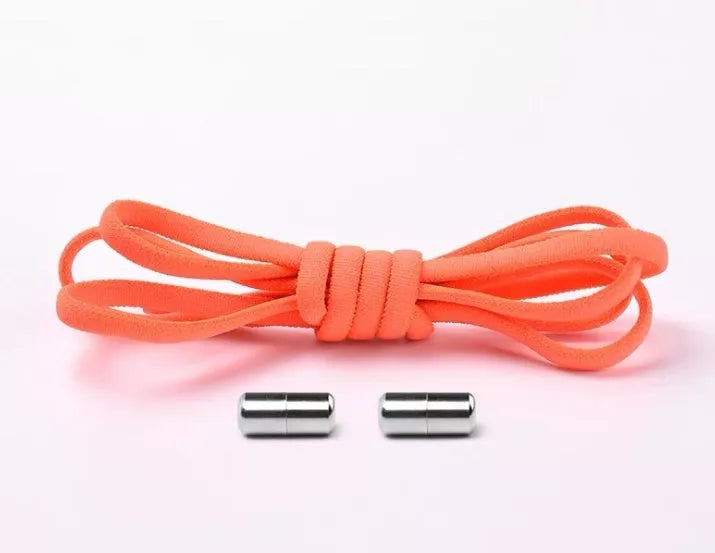 Lazy Laces shoe laces with metal buckles in various colors for a secure fit