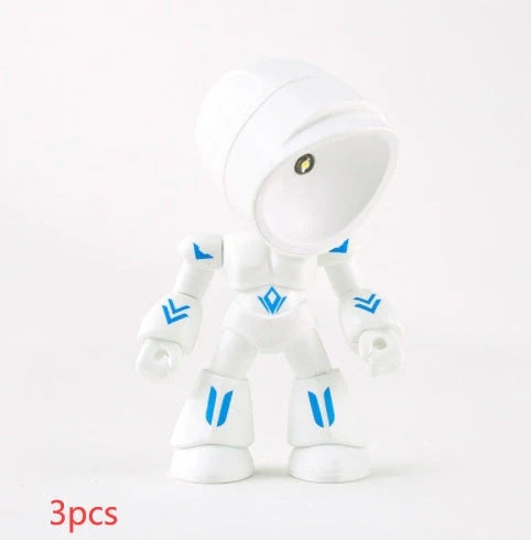 Mini LED Hero Robot Table Lamp with adjustable arms and 360° rotating head in various colors