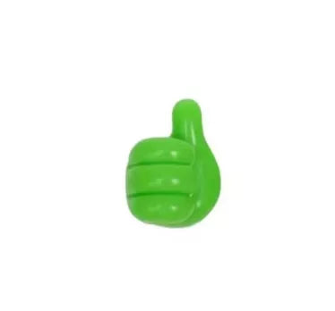 Silicone thumb wall hooks in various colors for organizing kitchen and bathroom items