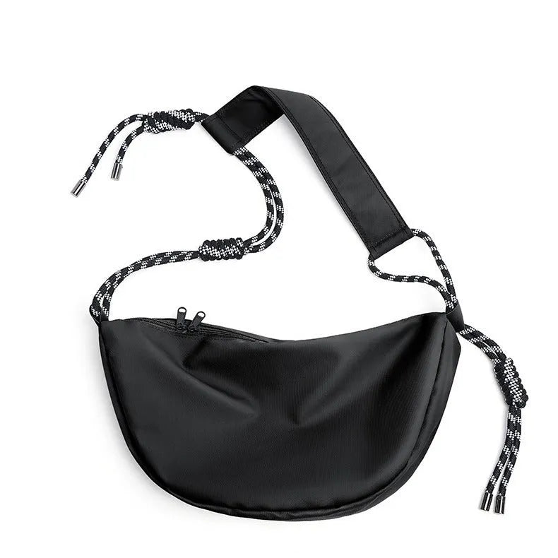 Men's lightweight nylon messenger bag with large capacity in urban simplicity style