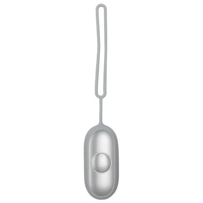Hand-held micro-current sleep aid device in grey, green, and orange colour options