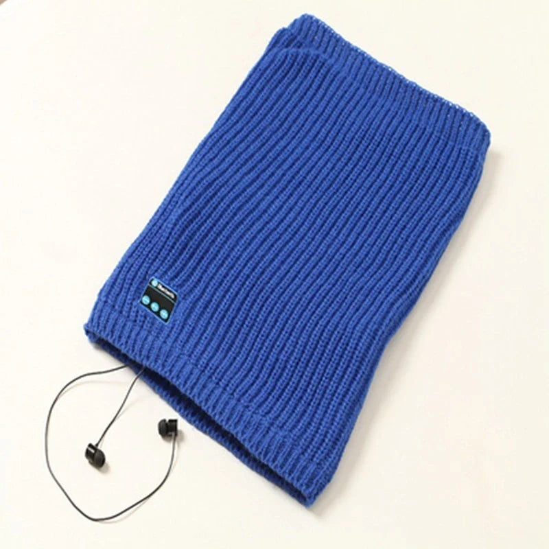 Knit Pullover Wireless Bluetooth Scarf in multiple colors with intuitive controls