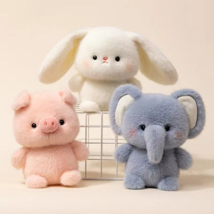 16cm animal plush toy doll table decoration with short plush and PP cotton filling