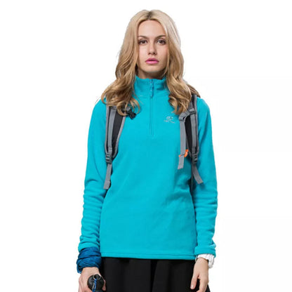 Women's windproof fleece jacket in various colors for autumn and winter outdoor activities
