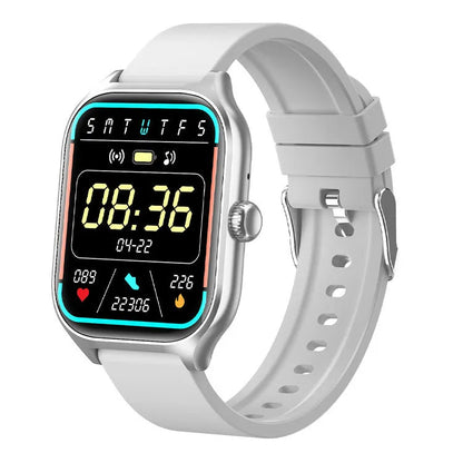 Full touch Bluetooth call smart bracelet with IPS screen, 7-14 day battery, and multiple colour options.