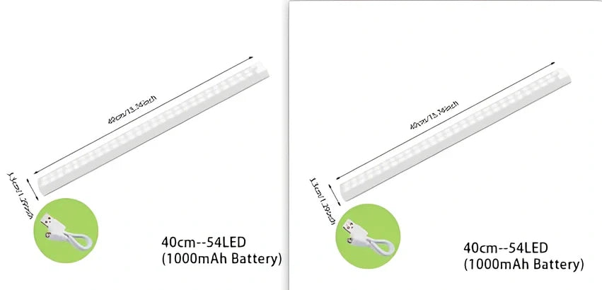 Stainless steel wireless LED motion sensor night light with magnetic wall mounting