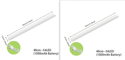 Stainless steel wireless LED motion sensor night light with magnetic wall mounting