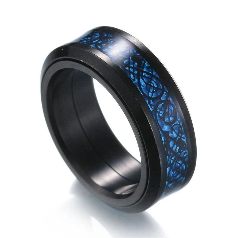 Stylish titanium steel hip hop ring in various colors and sizes