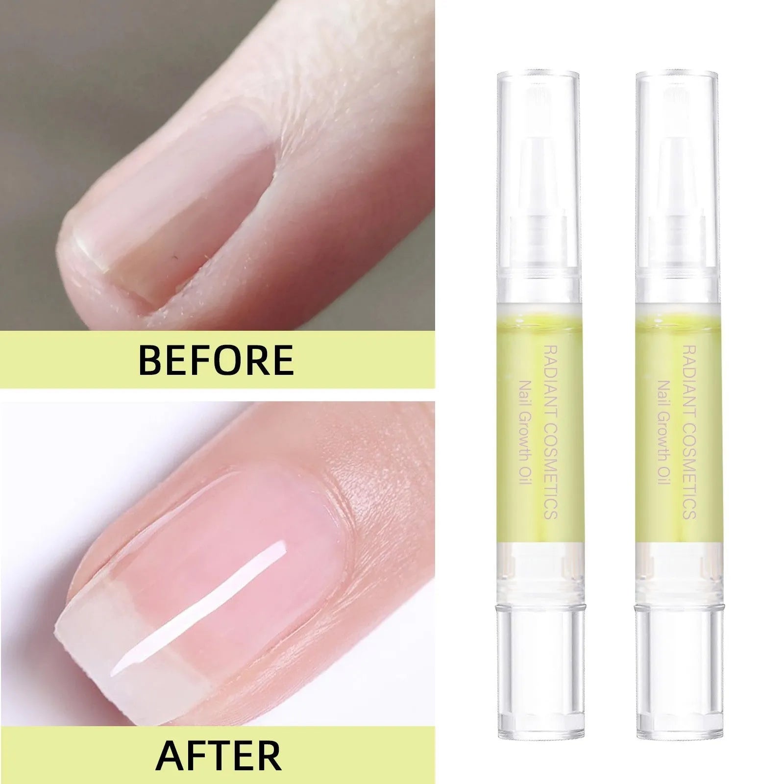 3ml nail growth treatment oil bottle for wash-free nail care application