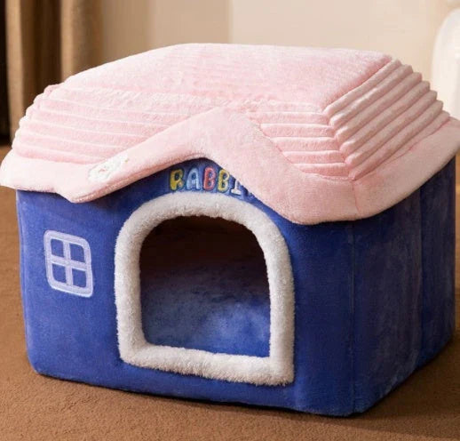 A cozy and comfortable pet bed with a self-warming fabric, durable non-slip base, and removable machine-washable cover