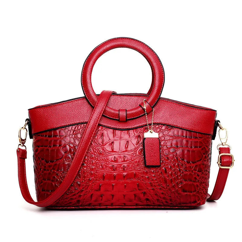 Fabric handbag with 31cm width, zipper compartments, and mobile phone bag in casual style