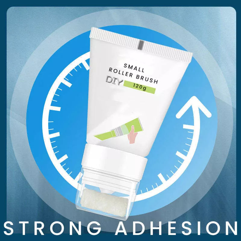 Rolling brush latex paint set for wall repair in seven colors with small roller brush