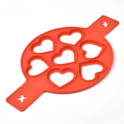 Silicone Pancake Maker in various shapes and colors for easy, mess-free pancake making