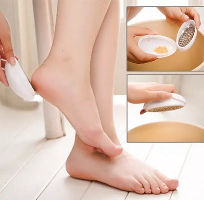 Ergonomic pedicure egg with 135 micro-files for smooth, callus-free feet