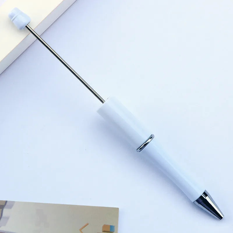 Rotating bead ballpoint pen in gradient colour with ABS plastic and steel wire construction