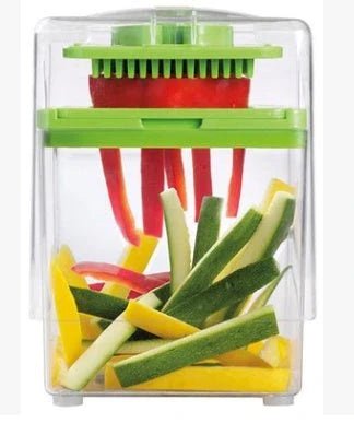 Versatile Manual Food Shredder with Push-Type Design for Effortless Shredding, Slicing, and Cutting of Potatoes, Vegetables, and More