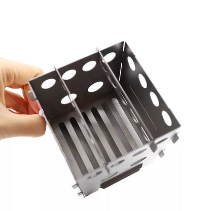 Pure Titanium Alloy Firewood Mountaineering Camping Stove - lightweight and durable for outdoor cooking