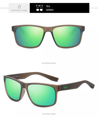 Men's sports polarized sunglasses with UV400 protection and durable PC frame