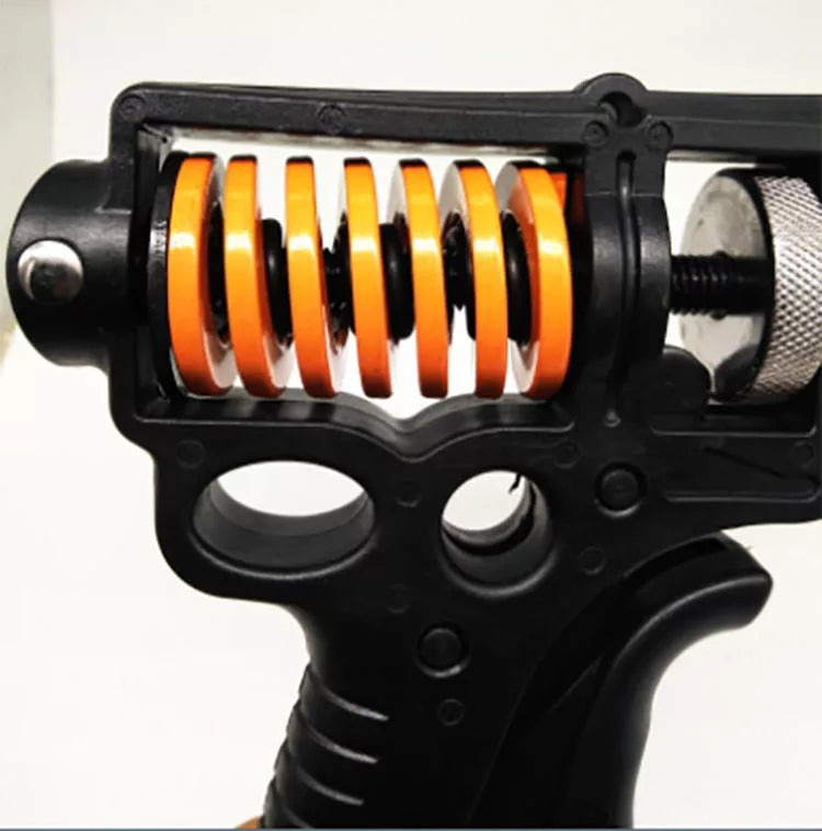 Adjustable Finger Trainer in black for grip strength and hand health