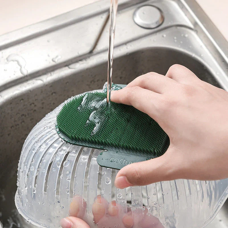 Multifunctional Vegetable and Fruit Cleaning Brush with Dual-Sided Design for Thorough Cleaning in Kitchen