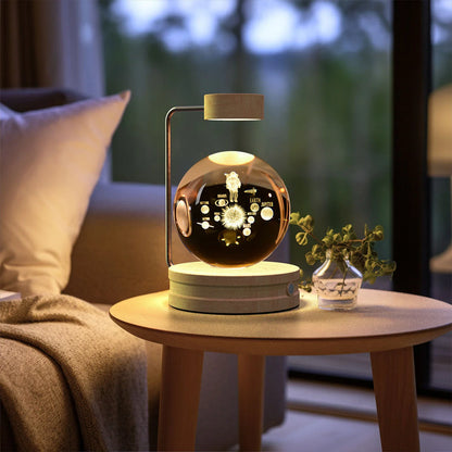 Captivating Crystal Ball Dinosaur Nightlight with Warm, Soothing Glow