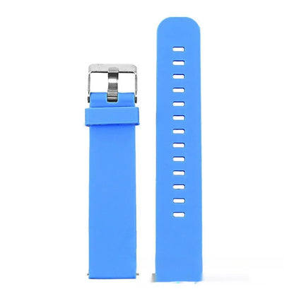 Jiaming Forerunner 245 silicone replacement watch strap with straight buckle in solid colour