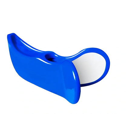 Steel-reinforced pelvic correction trainer in navy blue colour for hip line shaping and posture improvement