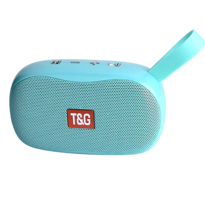 TG173 portable Bluetooth speaker in black, 121x45.5x70.8mm, with 52mm driver and 5W power.