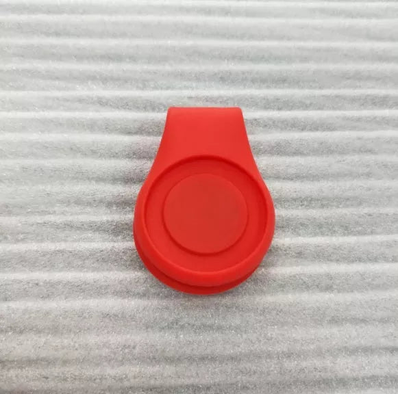 Silicone Golf Hat Clip Ball Marker Holder in vibrant colors for secure ball marker attachment