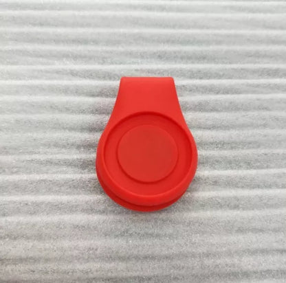 Silicone Golf Hat Clip Ball Marker Holder in vibrant colors for secure ball marker attachment