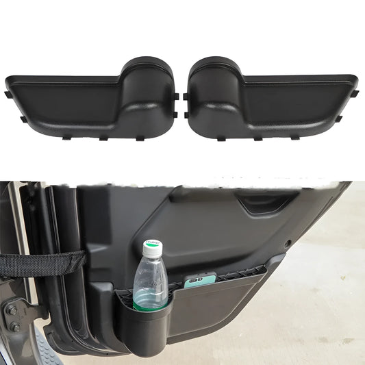 Jeep Wrangler black ABS door storage box for 2011-2020 JK and JL model interiors